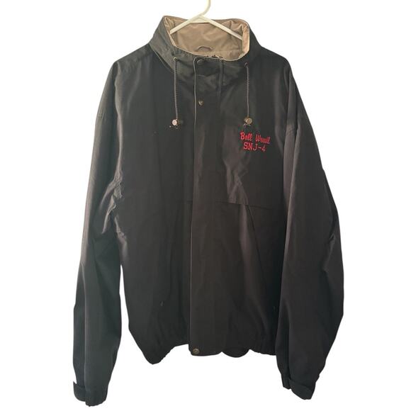 Tri Mountain 2XLT Boll Weevil SNJ-4 Hooded Bomber Jacket Aircraft Aviation - Picture 2 of 8